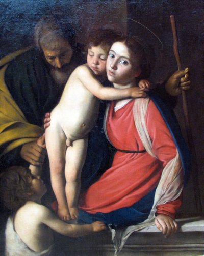 The Holy Family with the Infant Saint John the Baptist by Michelangelo Merisi Caravaggio